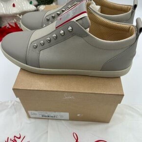 Men's Christian Louboutin F. A. V. Fique slip on sneakers size 43 made in Italy. - Picture 2 of 14